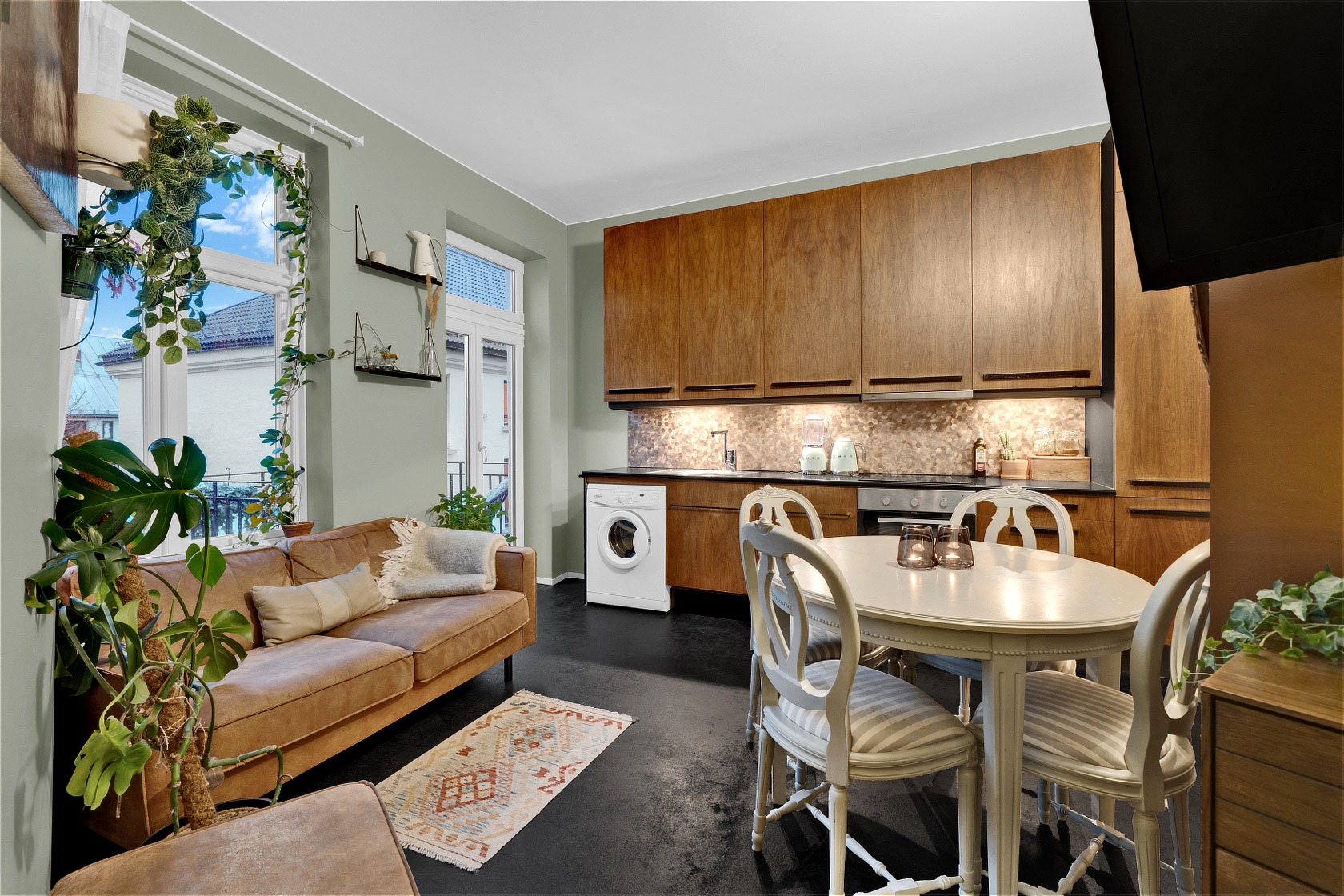 Åpen løsning kjøkken/stue